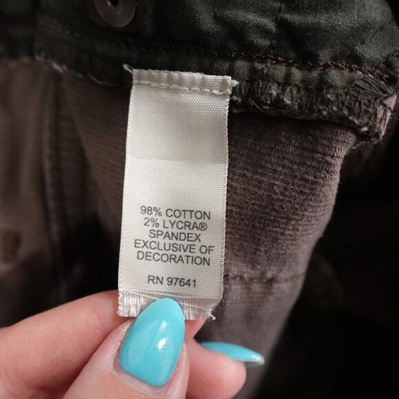 J. Jill Pants Womens 12 Petite Corduroy Boot Cut Brown Casual Stretch - Picture 8 of 10